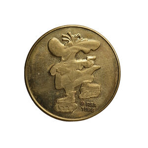 Vintage RSA 1998 - Roooofus The Roller Roo - Roller Skating Arcade Token